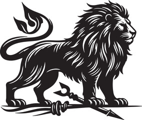 Lion Silhouette Vector Art