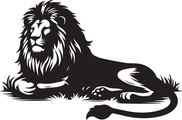 Lion Silhouette Vector Art