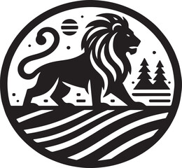 Lion Silhouette Vector Art