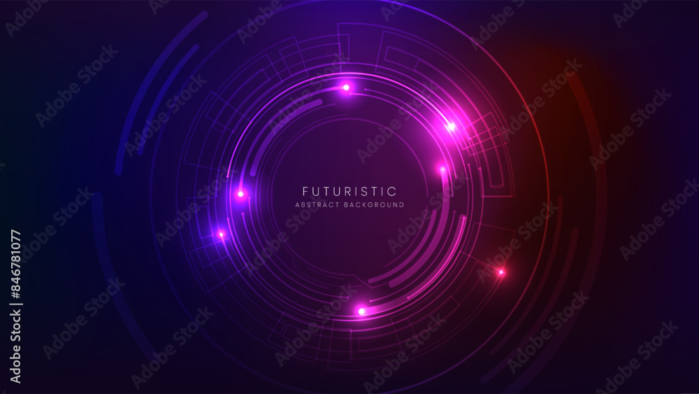 Aufkleber futuristic technology abstract background. abstract futuristic curve digital line design.modern futu