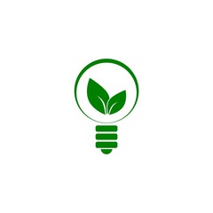 Green energy icon  isolated on white background  