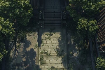 DnD Battlemap Shadow Corridor Battlemap: Forest Clearing.