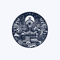 design abstract circle cool vector design