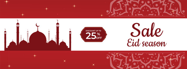 Eid sale offer social media post design banner