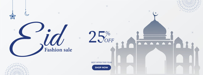 Eid sale offer social media post design banner