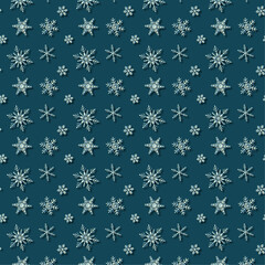 seamless pattern with snowflakes