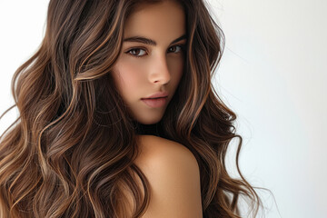 Fototapeta premium close up of young woman hairstyle