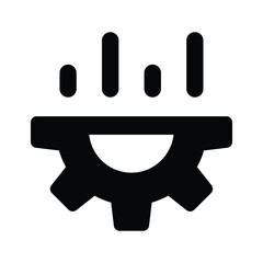 Well designed creative icon of productivity, efficiency vector design