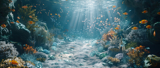 Obraz premium underwater world