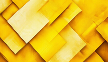 Geometric pattern of overlapping yellow rectangles creating a modern and sophisticated abstract background