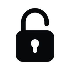 Grab this editable vector of unlock, padlock unlock