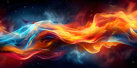 Obraz premium Abstract colorful digital background for graphics, data, AI, tech ....