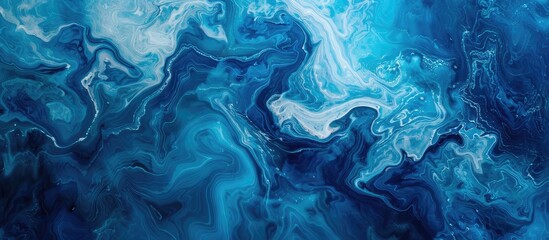 Naklejka premium Abstract Natural Background of Deep Blue Water
