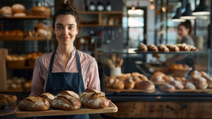 The bakery with fresh bread