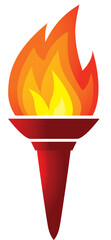 FLAMME OLYMPIQUE  - ILLUSTRATION VECTORIELLE