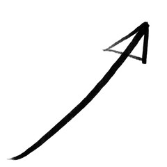 black arrow up icon