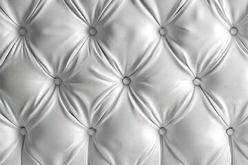 Fototapeta premium Close up of a white leather upholstery