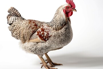 Fototapeta premium A chicken with a white background