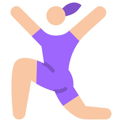 yoga flat icon