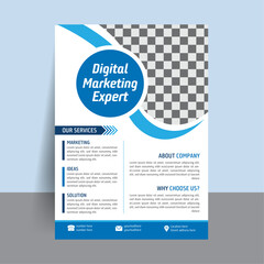 Printable and Professional with Clean Modern and Corporate Flyer Design