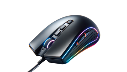 Modern gaming mouse  isolated on transparent or white background