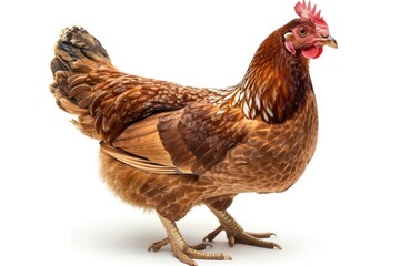 Fototapeta premium A chicken with a white background