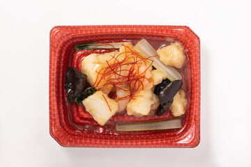 イカの中華　塩あんかけ