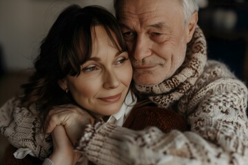 Age gap love between two people of different generation groups. Romance without boundaries.