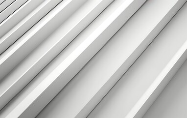 Obraz premium White staircase with shadows on the wall