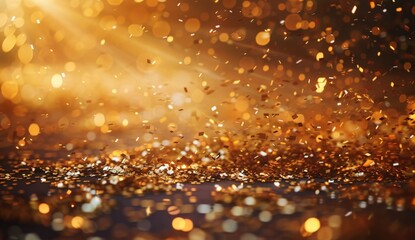 Obraz premium Gold Glitter Effect