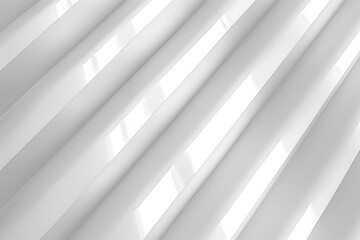 Obraz premium White staircase with shadows on the wall