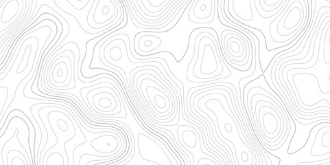 Abstract wavy topographic map. Abstract wavy and curved lines background. Abstract geometric topographic contour map background.	