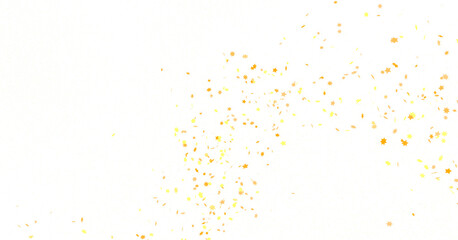 gold stars. Confetti celebration, Falling golden abstract decoration for party, birthday celebrate,