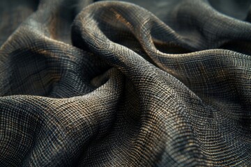 Fototapeta premium Close-up of a textured fabric with intricate patterns