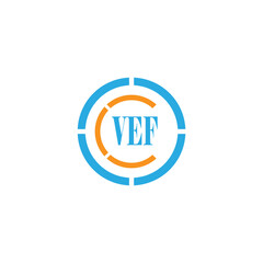 VEF LETTER LOGO DESIGN
