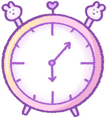Cute pink arm clock back to school