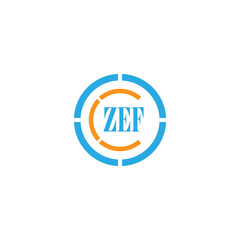 ZEF LETTER LOGO DESIGN