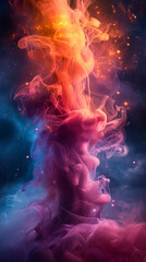 Colorful smoke background