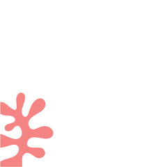 Aesthetic Coral Shapes Illustration