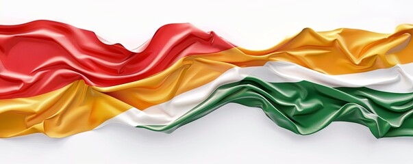 Obraz premium Isolated flag of Suriname on white background