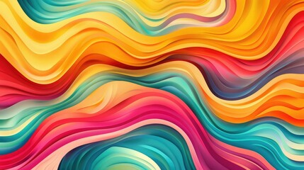 Vibrant Wave Pattern Background