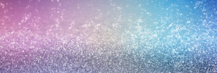 A vibrant sparkling pink and blue bokeh background with shimmering lights and glitter effects, ideal for festive events, celebrations, and glamorous designs..