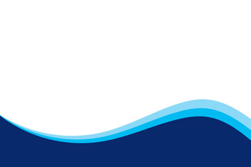 Vector-layered blue water wave banner template. Presentation template. EPS10