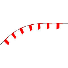 Indonesian Flag Hanging Decoration