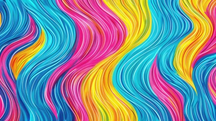 Obraz premium Vibrant line sketches on a vivid background Abstract lines backdrop Pattern line fabric decoration