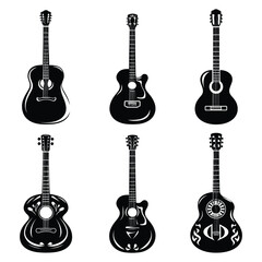 Fototapeta premium set of guitars