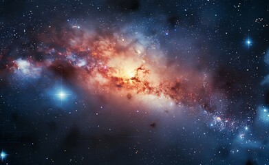 Fototapeta premium A stunning view of the Milky Way galaxy
