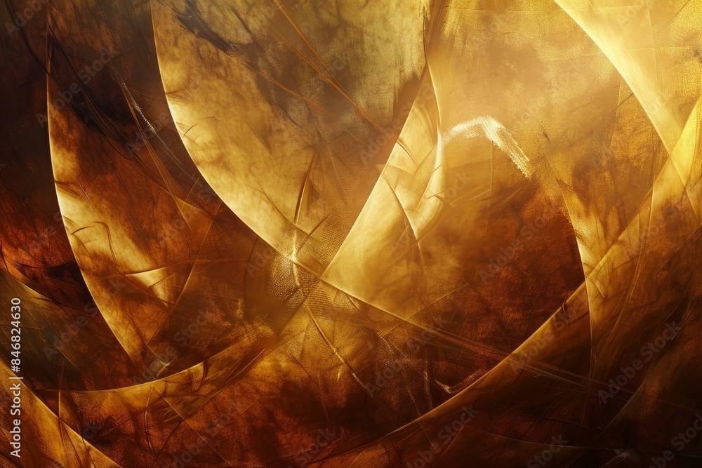 Poster luminous and dynamic abstract golden texture background with rich. warm. luxury design. perfect for 
