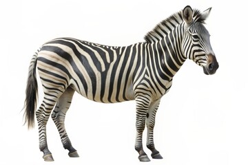 Obraz premium zebra isolated on white background