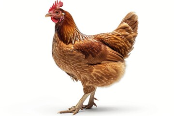 Fototapeta premium A chicken with a white background